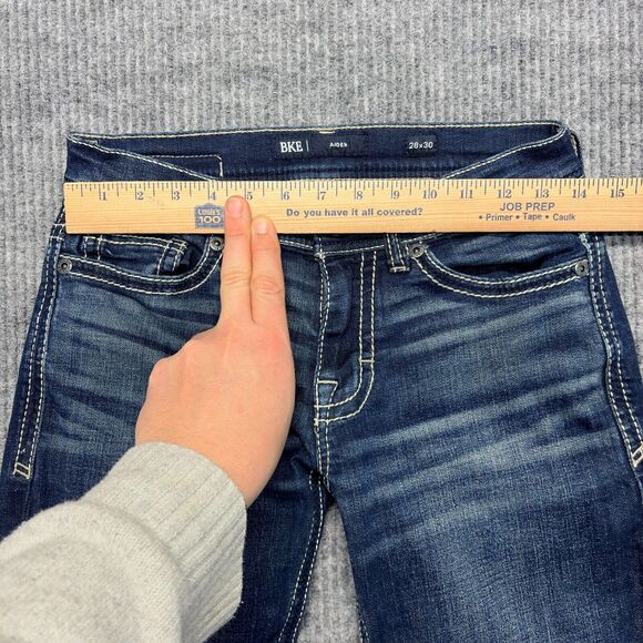 BKE Jeans Mens 28x30 Aiden Boot Stretch Jean Embroidered Denim Western Cowboy - Picture 8 of 9